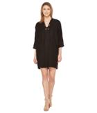 Three Dots - Lace-up Cocoon Dress
