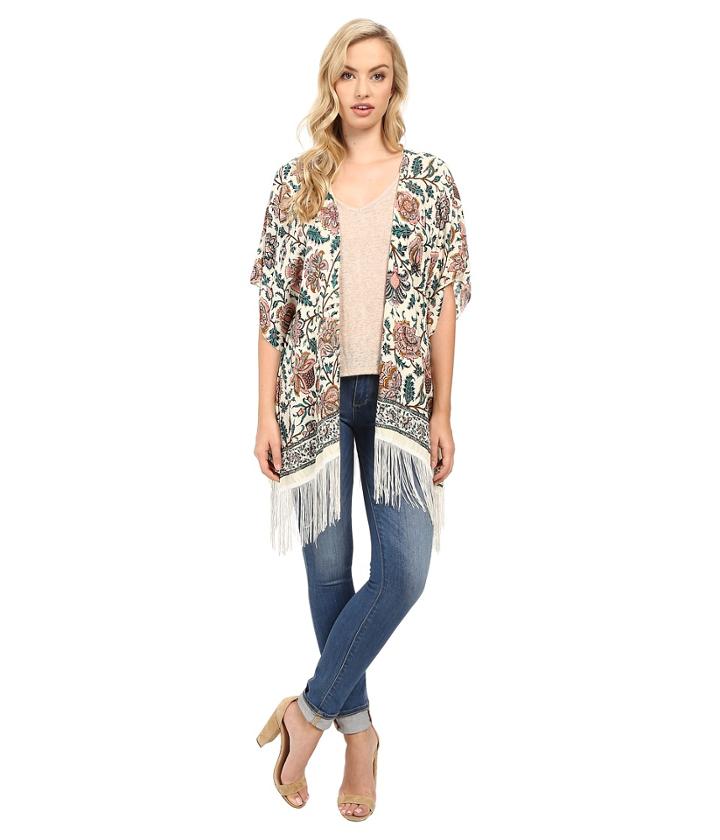Bindya - Lulla By Bindya Floral Fringe Kimono