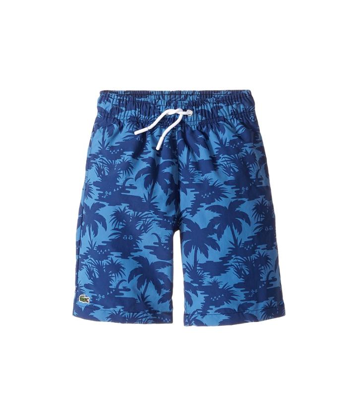 Lacoste Kids - Palm Tree Print Swimsuit