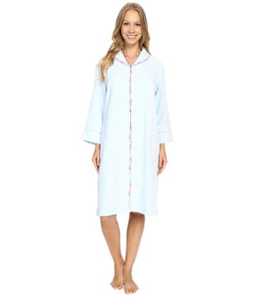 Carole Hochman - Terry Velour Zip Robe
