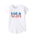 The Original Retro Brand Kids - Usa Stars And Stripes Crew Neck Tee