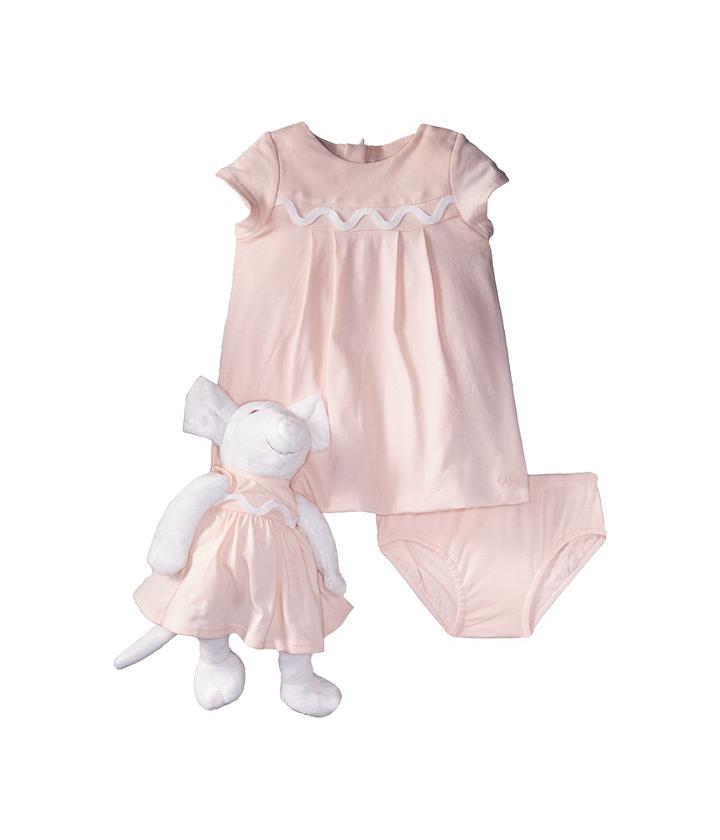 Chloe Kids - Newborn Dress/bloomer/mouse Toy Set