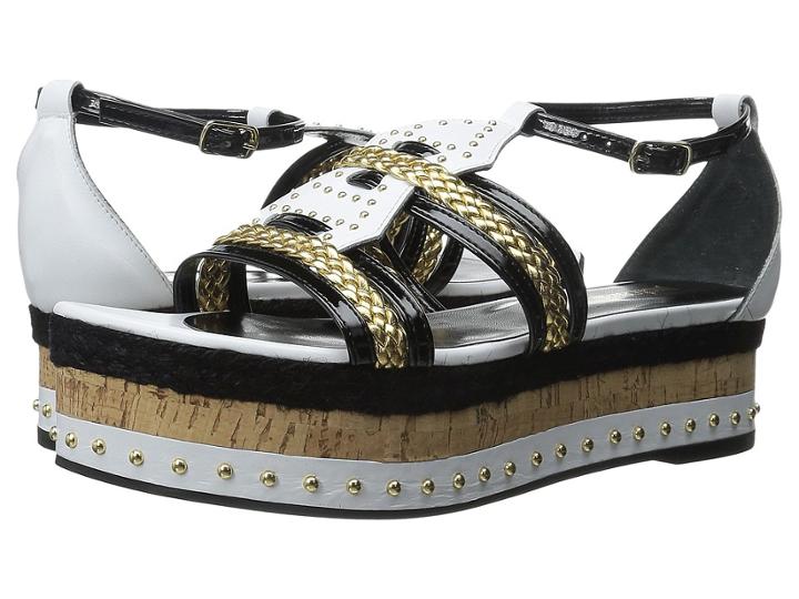 Just Cavalli - Calf And Patent Leather With Rope And Cork