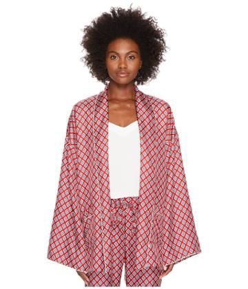 The Kooples - Kimono En Soie Style Pyjama Imprime