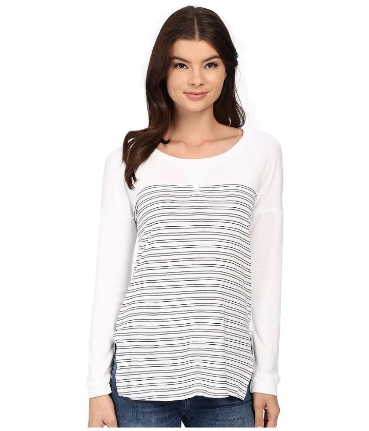 Splendid - Double Pinstripe Jersey Pullover