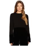 Cashmere In Love - Taylor Pullover With Velvet Panel