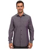 Perry Ellis - Regualar Fit Non Iron Irridescent Stripe Check Shirt