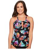 La Blanca - Your Number One Fan Hi-neck Tankini D-dd-e Cup