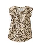 Chaser Kids - Vintage Jersey Ruffle Shoulder Henley Tee