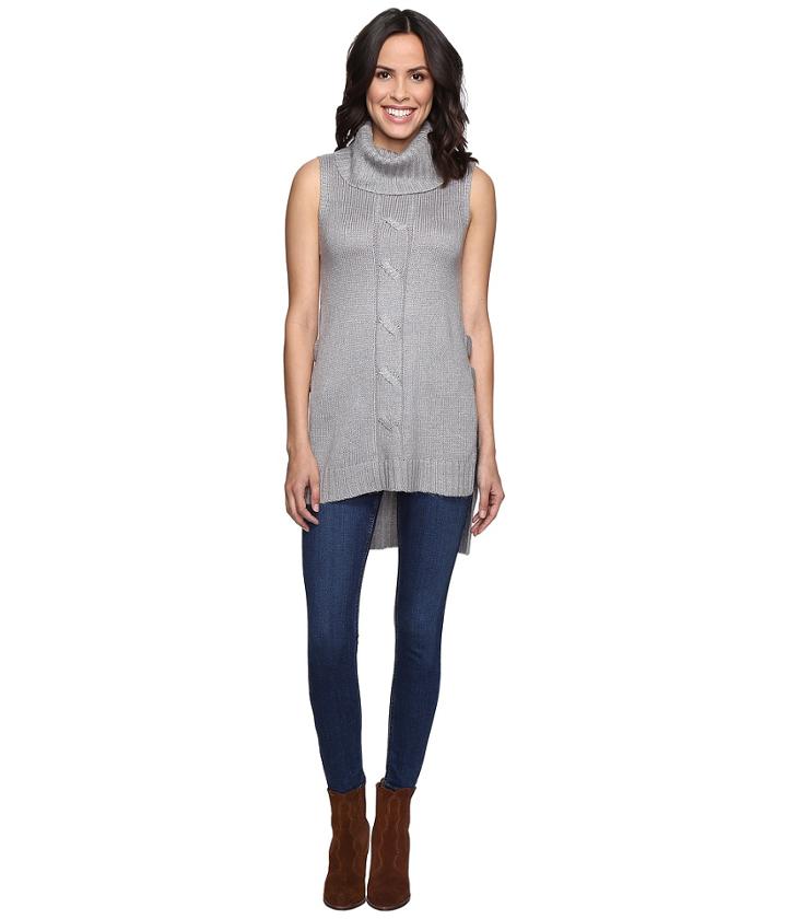 Brigitte Bailey - Bette Cowl Neck Sweater Vest With Open Sides