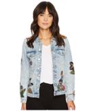 Blank Nyc - Embroidered Denim Jacket In Flight Song