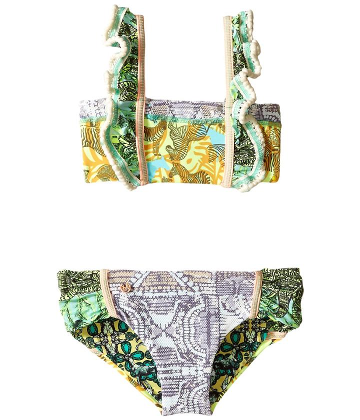 Maaji Kids - Lime Karaoke Ruffle Bikini Set