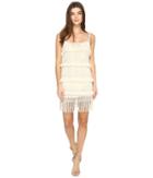 Nicole Miller - La Plage By Nicole Miller Bobo Fringe Twofer Cover-up Dress