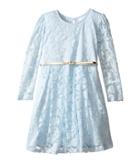 Kardashian Kids - Long Sleeve Burnout Dress With Metallic Belt