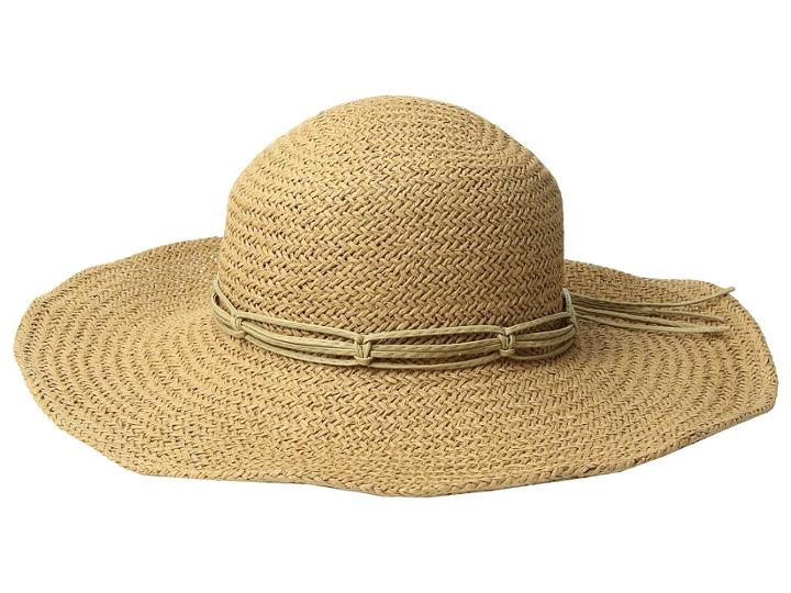 San Diego Hat Company - Pbl3085os Woven Paper Floppy W/ Macrame Trim