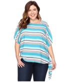 Michael Michael Kors - Plus Size Madison Multistripe Top