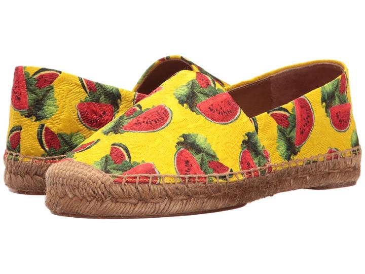 Dolce &amp; Gabbana - Brocade Watermelon Print Espadrille