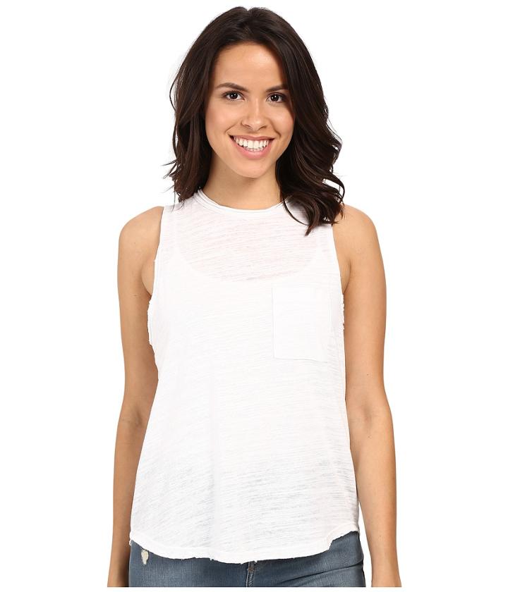 Lna - Mock Neck Muscle Tank Top