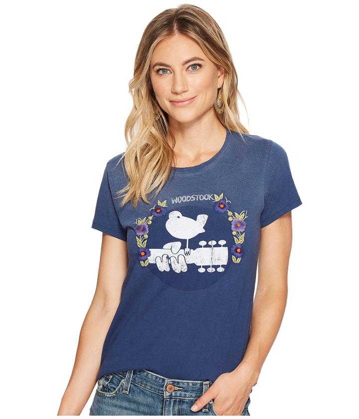 Lucky Brand - Embroidered Woodstock Tee
