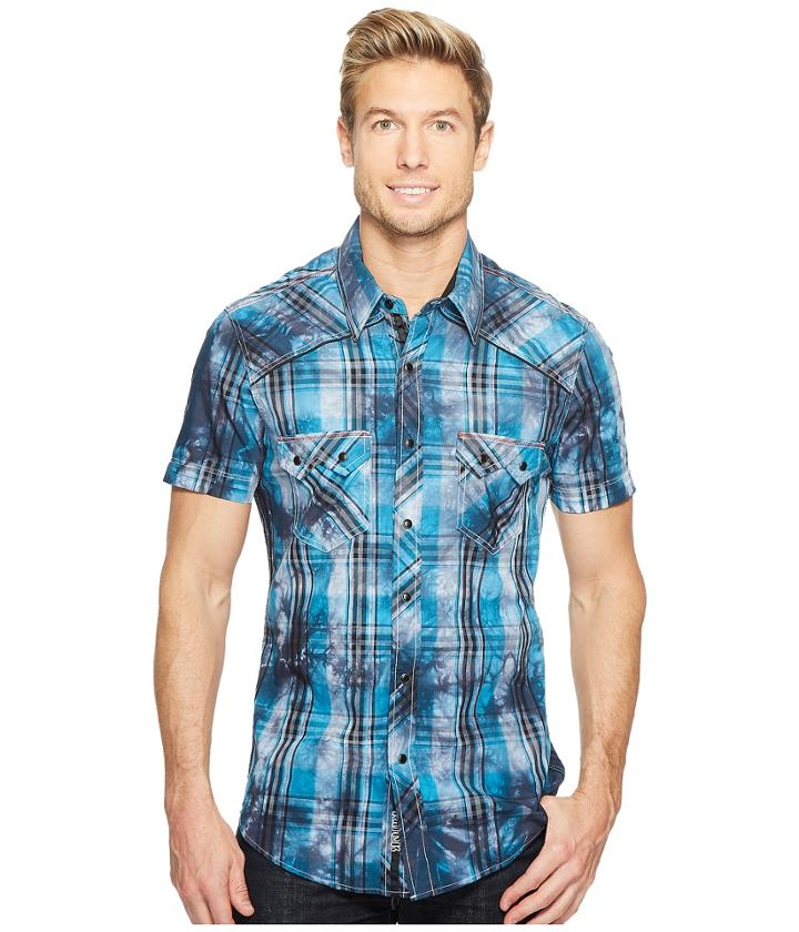 Rock And Roll Cowboy - Short Sleeve Button Down B1s2060