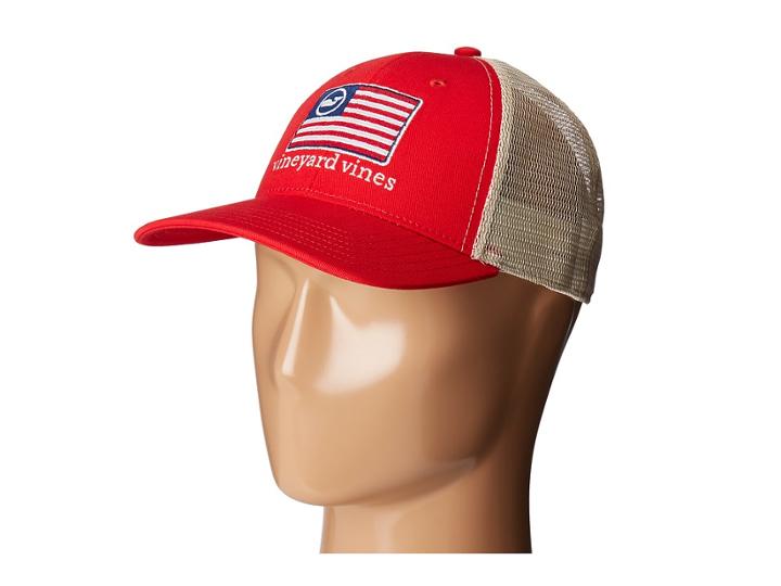 Vineyard Vines - American Flag Whale Line Trucker