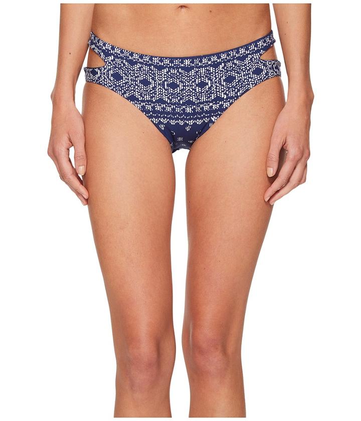 Splendid - Boarder Stripe Side Cutout Bikini Bottom