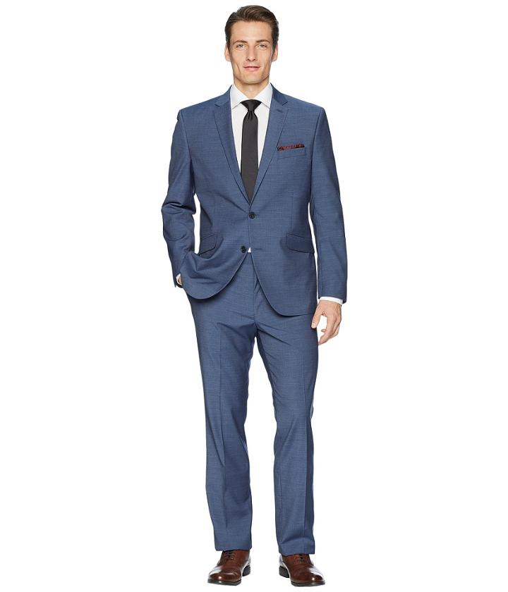 Kenneth Cole Reaction - Textured 32 Finished Bottom Suit