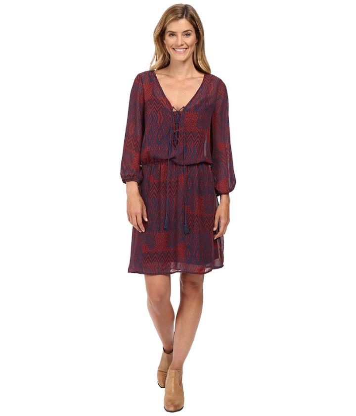 Stetson - Native Patchwork V-neck Dress