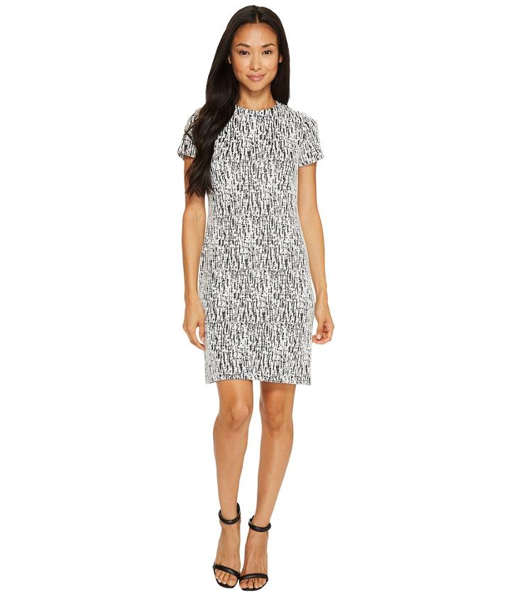 Calvin Klein - Printed Short Sleeve Dress