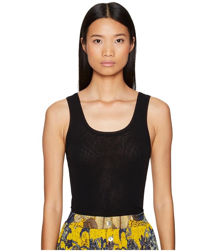 Fuzzi - Solid Tulle Tank Top