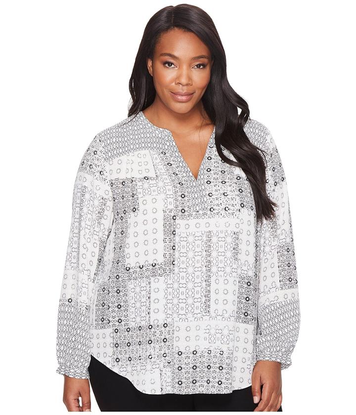 Nydj Plus Size - Plus Size Peasant Top