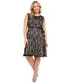 Christin Michaels - Plus Size Faith Lace Sleeveless Dress