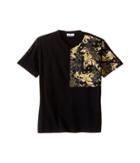 Versace Kids - Short Sleeve T-shirt W/ Partial Barocco Print