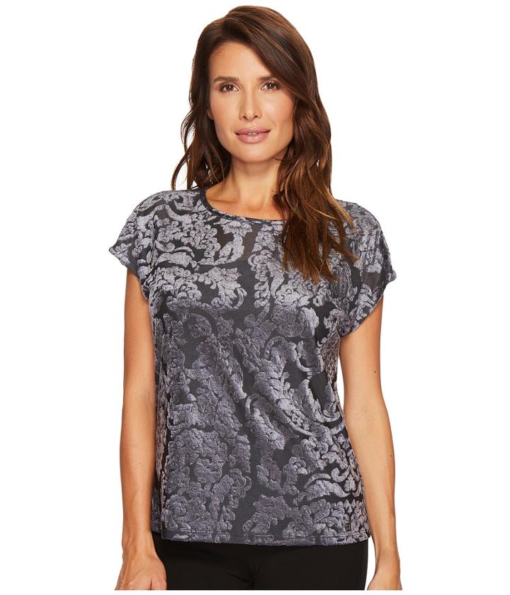 Ivanka Trump - Velvet Short Sleeve Crew Neck Tee
