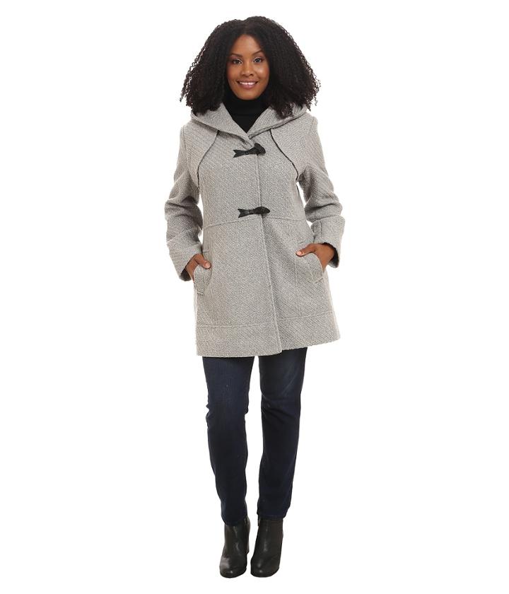 Jessica Simpson - Plus Size Braided Wool Duffle Coat