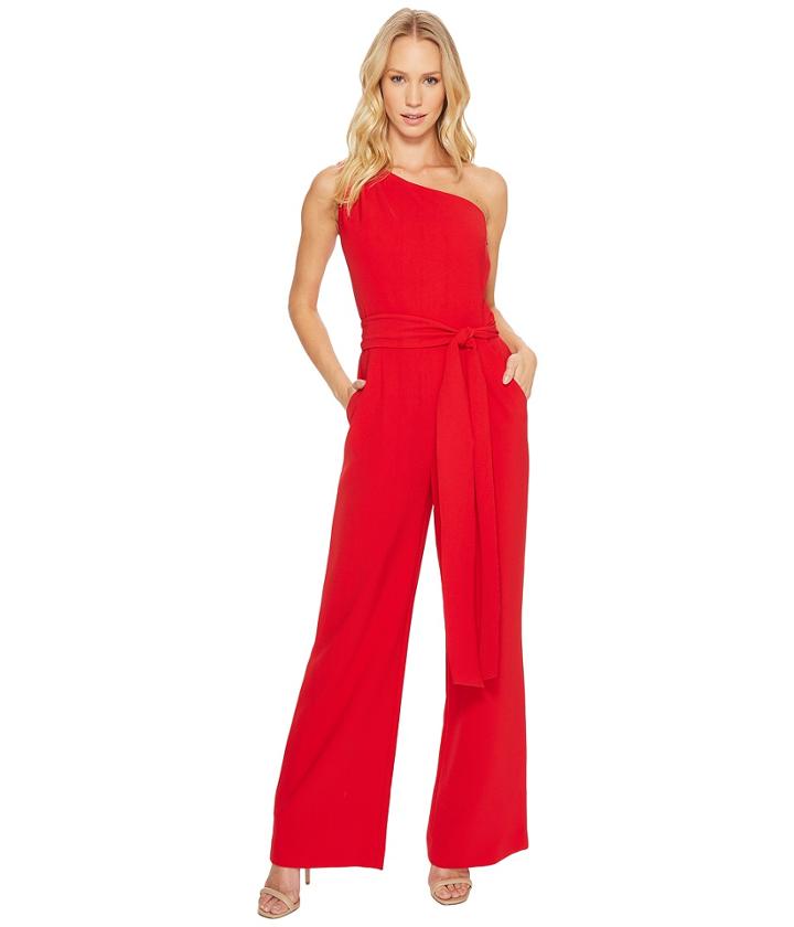 Tahari By Asl - One-shoulder Jumpsuit