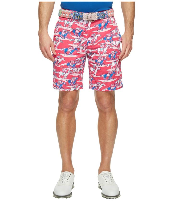 Vineyard Vines - Kentucky Derby 9 Horse Print Breaker Shorts