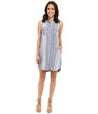 Blank Nyc - Striped Sleeveless Linen Dress In Out Of Spite