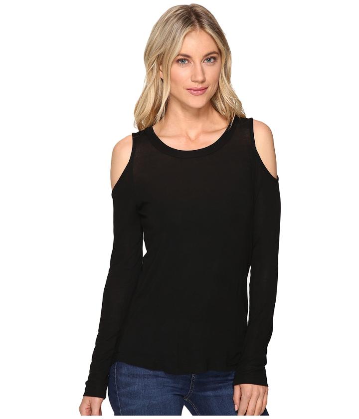 Splendid - Drapey Lux Long Sleeve Cold Shoulder Top