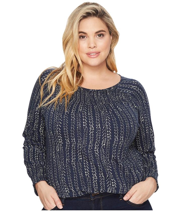 Lucky Brand - Plus Size Print Top