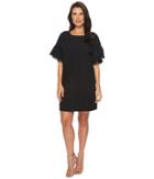 Two By Vince Camuto - Ruffle Sleeve Drop Shoulder Two-pocket Dress
