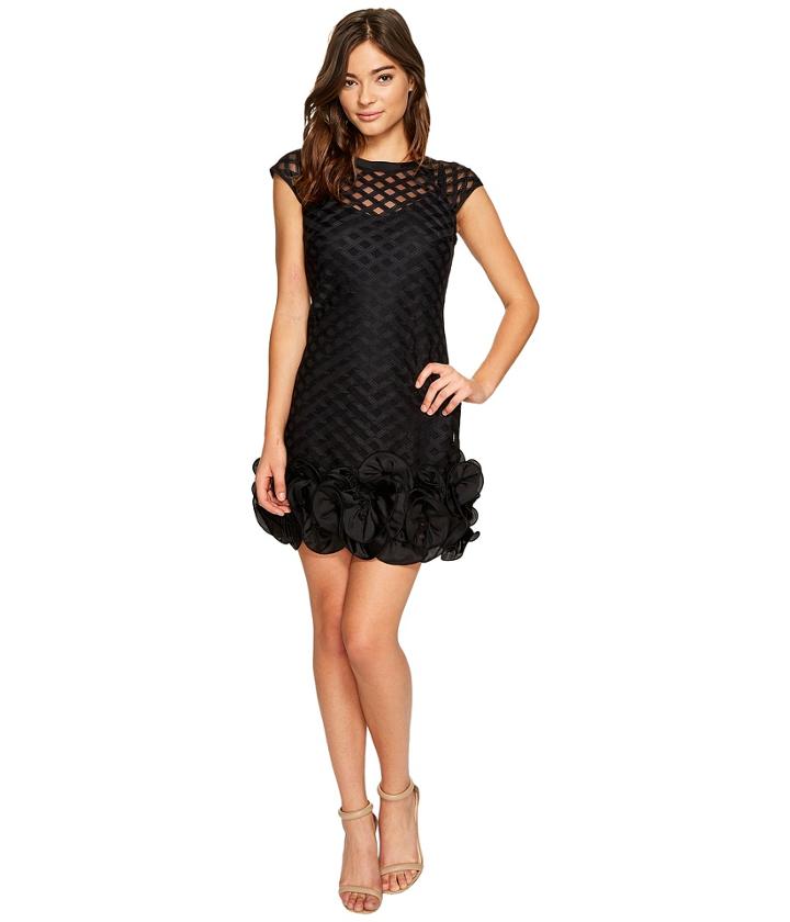 Jessica Simpson - S/s Lace Dress W/ Ruffle Hem