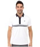 Lacoste - Golf Short Sleeve Ultra Dry Chest Stripe