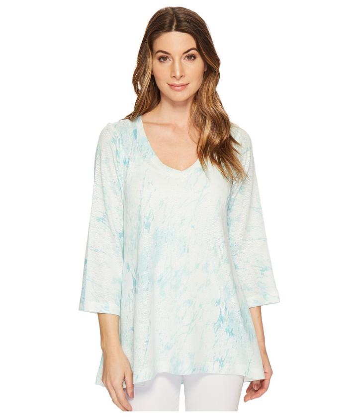 Nally & Millie - Light Green Marble Print Tunic