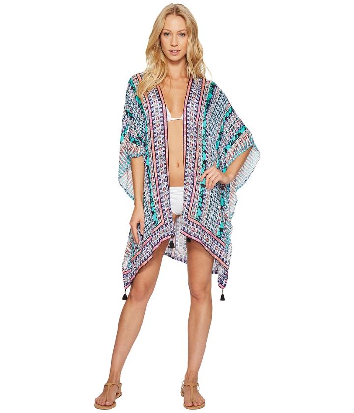 Nanette Lepore - Kimono Patchwork Kimono Cover-up
