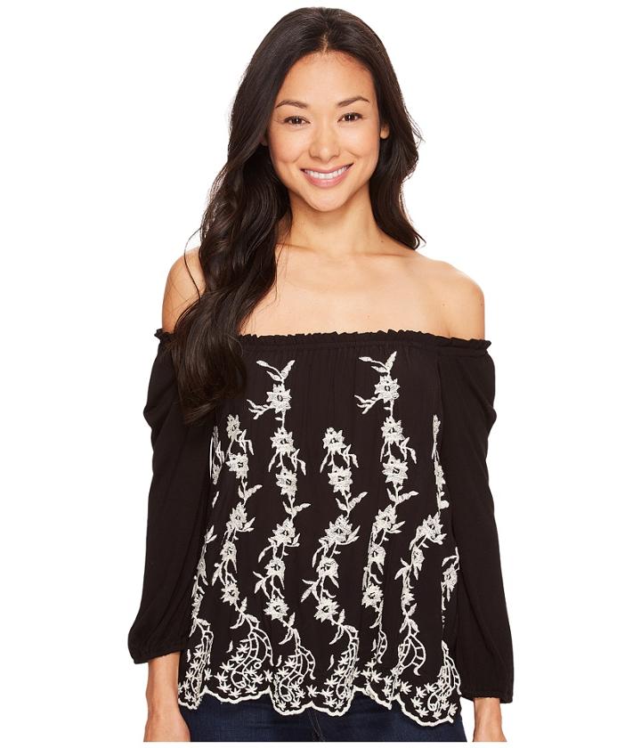 Lucky Brand - Embroidered Off The Shoulder Top