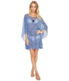 Tommy Bahama - Fuller Fronds Lace-up Tunic Cover-up