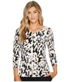 Calvin Klein - 3/4 Sleeve Top With Arch Hardware