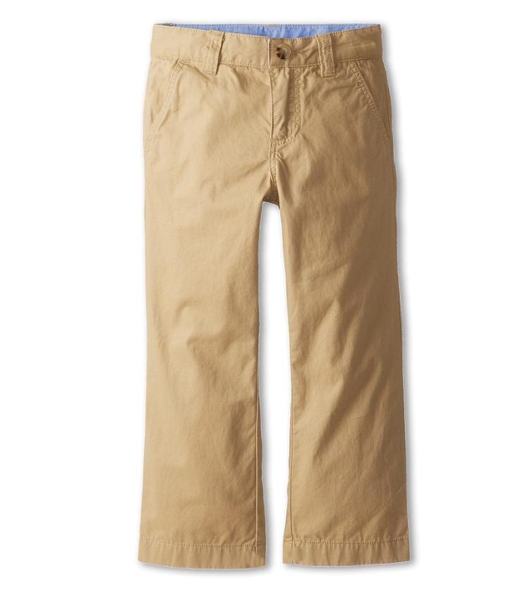 Lacoste Kids Cotton Gabardine Flat Front Chino