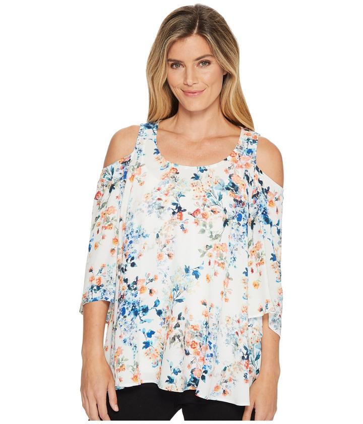 Karen Kane - Cold Shoulder Flare Sleeve Top